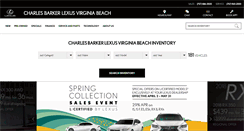 Desktop Screenshot of charlesbarkerlexusvirginiabeach.com