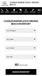 Mobile Screenshot of charlesbarkerlexusvirginiabeach.com